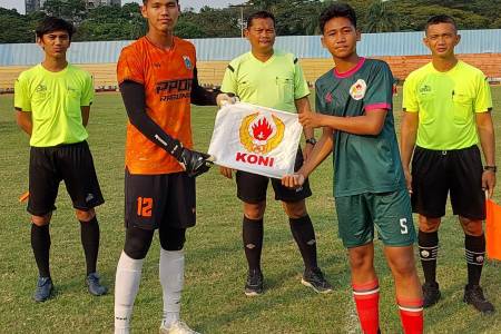 Hasil Imbang Warnai Laga Persahabatan Tim Sepakbola KONI Indonesia VS PPOP DKI Jakarta U16