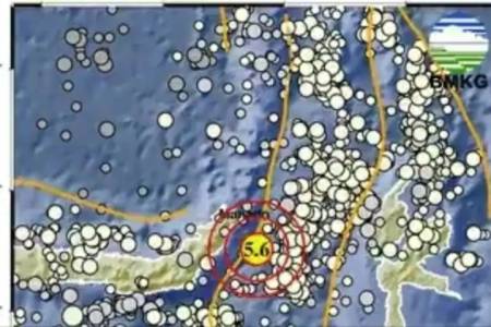 Gempa Bumi M5,7 Guncang Bitung Sulawesi Utara