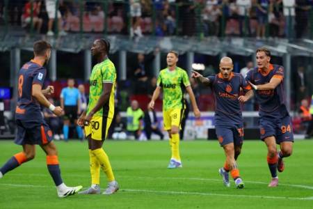 Liga Italia: Inter Milan Tundukan Sassuolo 2-1  di Giuseppe Meazza