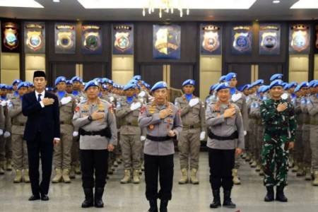 Polri Kirim 140 Personel FPU 7 ke Afrika Tengah