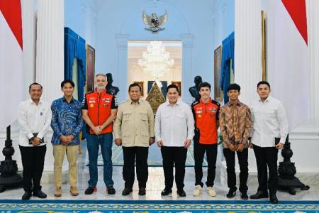 Presiden Prabowo Terima Kunjungan Juara Dunia MotoGP 2025, Marc Marquez di Istana Merdeka