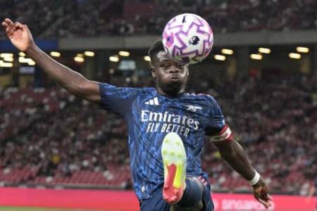 Arsenal atasi Olympiakos, Martinelli dan Saka Sumbang Gol