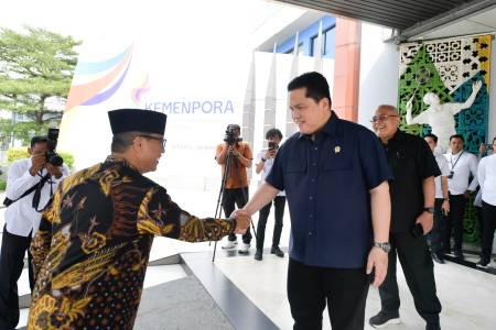 Menpora Erick dan Mendes PDT Sepakat Kerja Sama Program Pemuda Pelopor dan Liga Desa