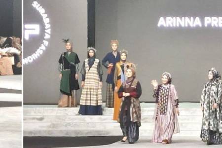 Arinna Premium Hijab Tampilkan Koleksi Edgy dan Elegan di Surabaya Fashion Parade 2025