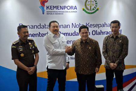 Kemenpora–Kejagung Perkuat Sinergi MoU Pengawasan Anggaran untuk Majukan Olahraga Nasional