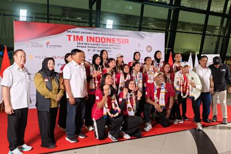 Timnas Voli Putri Tiba di Tanah Air Usai Raih Perunggu SEA Games 2025