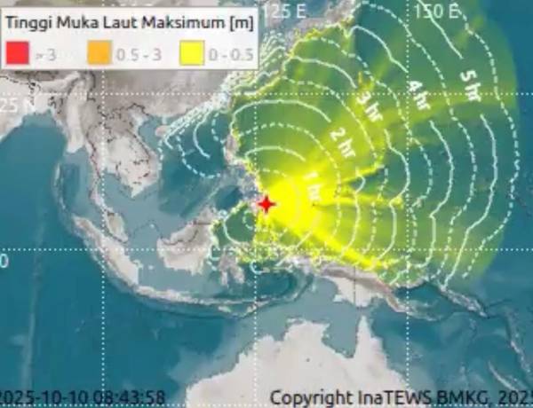 Gempa Besar 7,6 Magnitudo Guncang Sulut, Warga Diminta Waspada Tsunami