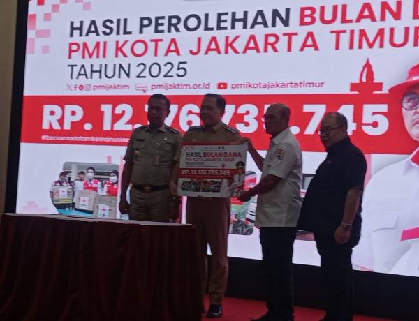 Bulan Dana PMI Jakarta Timur 2025 Himpun Rp12,17 Miliar, Tertinggi se-DKI Jakarta