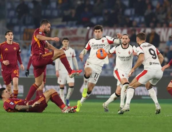 Liga Italia: Laga AS Roma vs  AC Milan Berakhir Imbang 1-1 