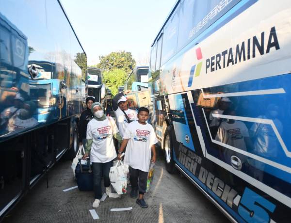 Ribuan Pemudik Pertamina Antusias Berangkat ke Kampung Halaman