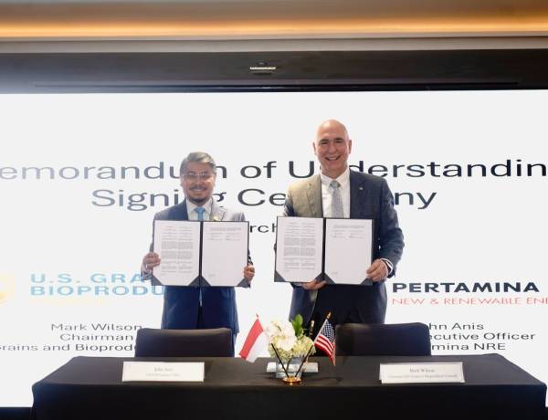 Kembangkan Bioetanol, Pertamina NRE Gandeng US Grains & BioProducts Council 