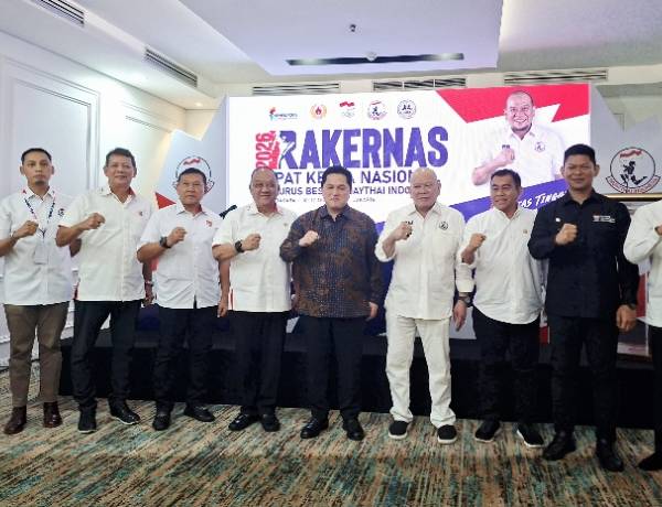 Menpora Apresiasi LaNyalla, Rakernas Muaythai 2026 Tegaskan Sinergi Prestasi dan Ekonomi Olahraga